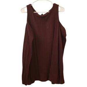 Lane Bryant cold shoulder long sleeve top